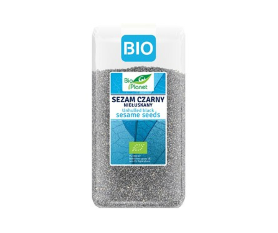 Sezam czarny niełuskany 400 g - Bio Planet