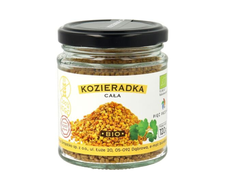 Kozieradka cała BIO 120 g - Pięć Przemian