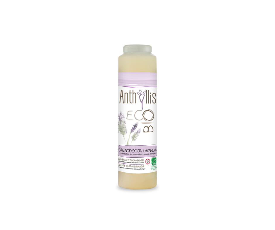 Płyn, żel pod prysznic LAWENDA, certyfikowany, ECO BIO, 250 ml, Anthyllis