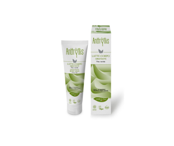 Mleczko do ciała z zieloną herbatą i organicznym masłem shea, nawilżające, 150 ml, Anthyllis