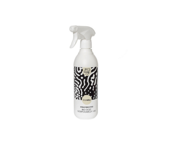 Bio Ocet Gospodarczy 16%, butelka ze spryskiwaczem, 500 ml, Klareko