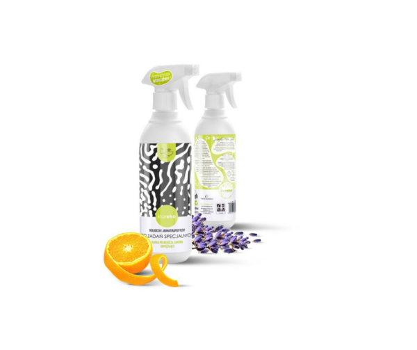 Płyn do zadań specjalnych, Słodka pomarańcza z lawendą, 500 ml, Klareko