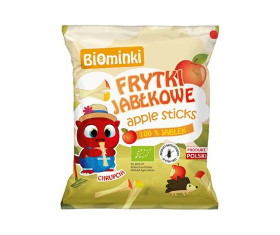 Frytki Jabłkowe bezglutenowe Bio 40 g - Biominki