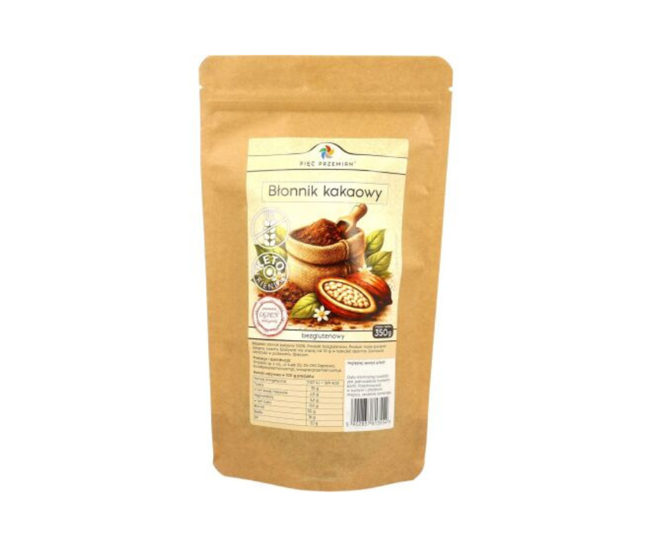 Błonnik kakaowy 350 g - Pięć Przemian