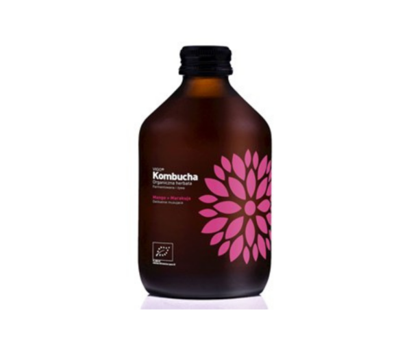 Kombucha z mango i marakują bezglutenowa bio 330 ml - Vigo