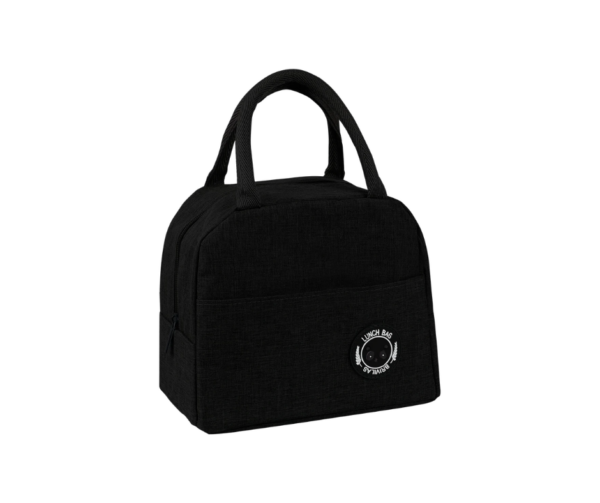 Torba śniadaniowa termiczna lunch box Czarna-  VERGIONIC
