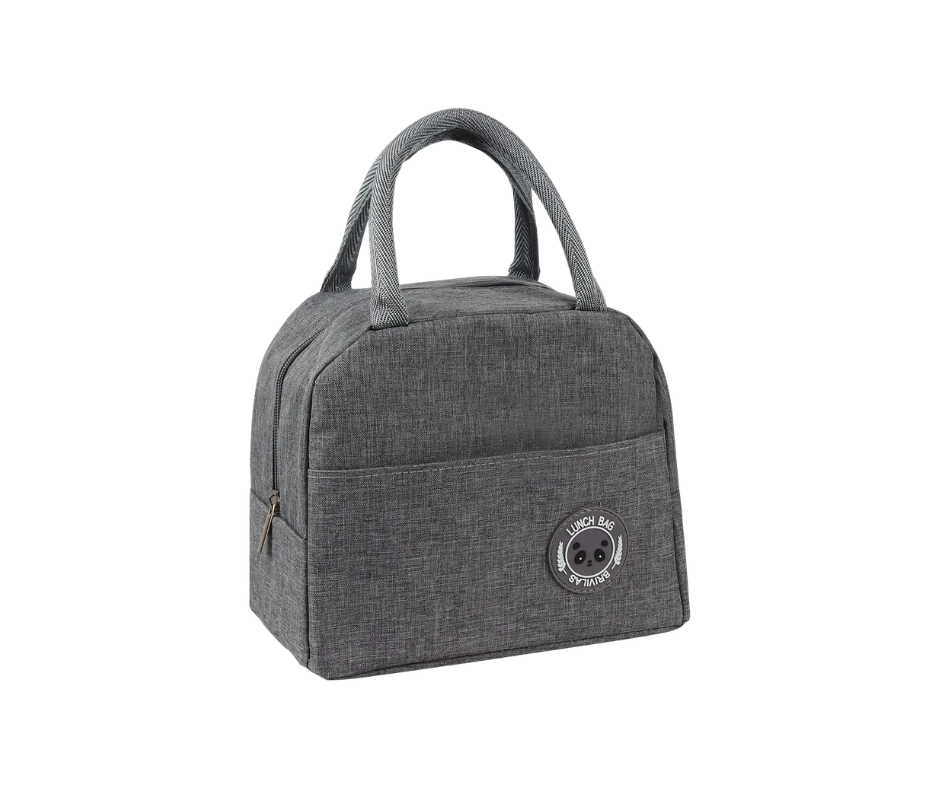 Torba śniadaniowa termiczna lunch box Szara- VERGIONIC