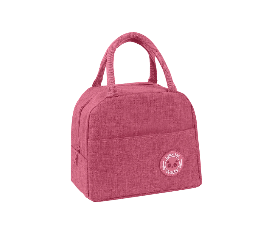 Torba śniadaniowa termiczna lunch box różowa- VERGIONIC