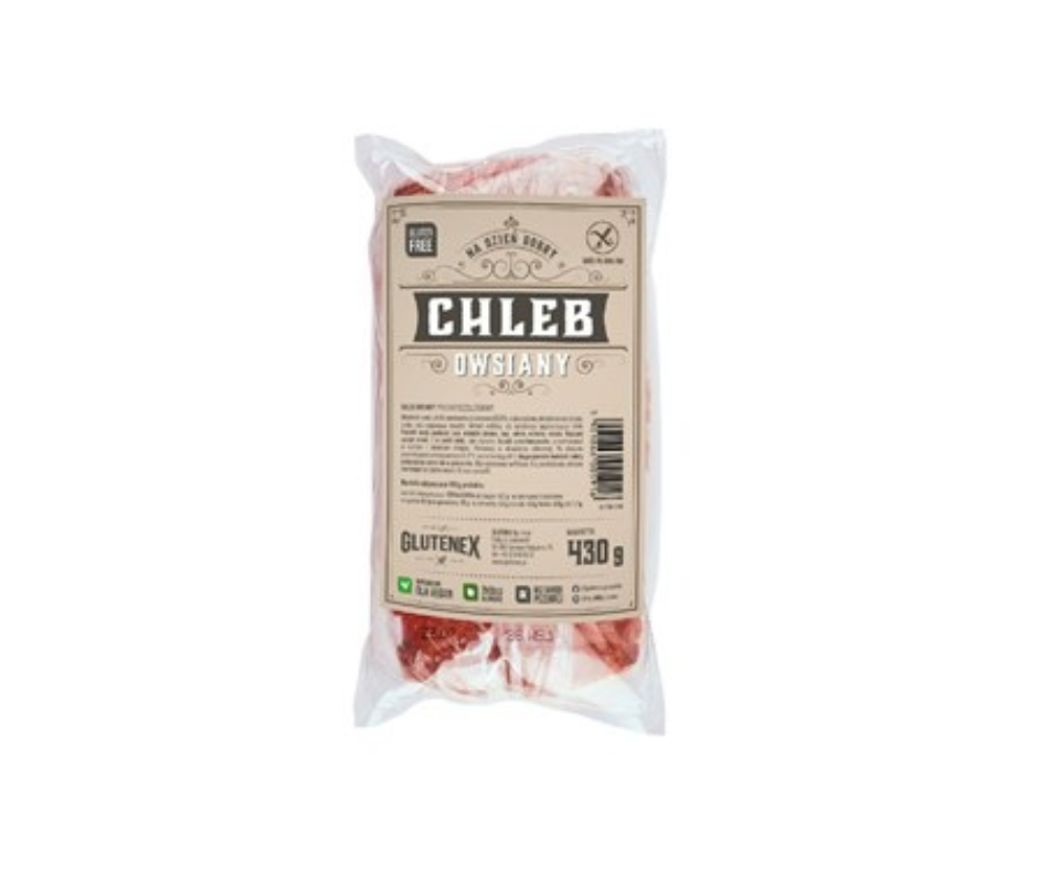 Chleb owsiany krojony bezglutenowy 430 g- Glutenex