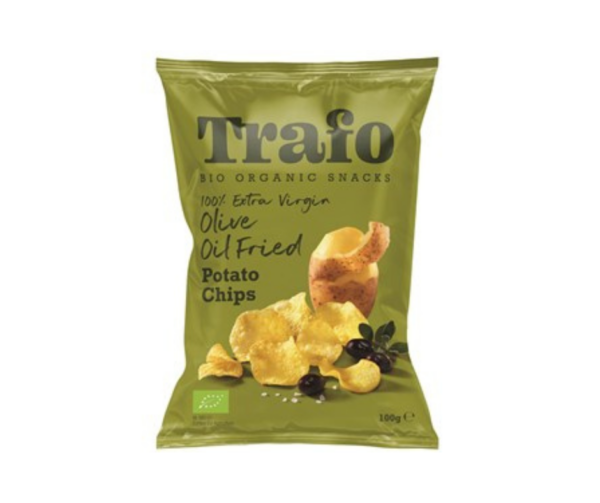 Chipsy ziemniaczane smażone na oliwie z oliwek bio 100g- Trafo