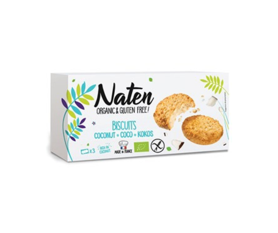 Ciastka kokosowe bezglutenowe bio 150 g- Naten