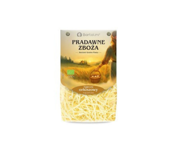 Makaron orkiszowy 3 jajeczny kluska Pradawne zboża, 250g- Bartolini