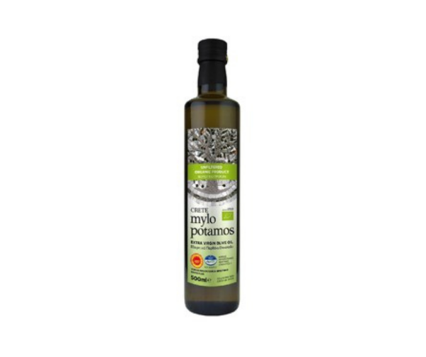 Oliwa z oliwek extra virgin niefiltrowana pdo Kreta bio 500 ml- Mylopotamos