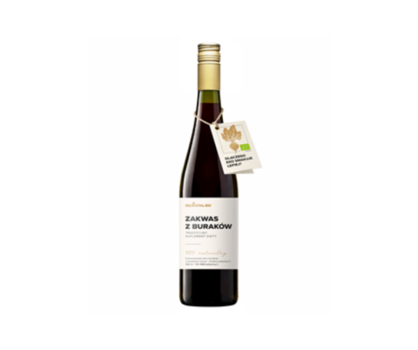 Zakwas z buraków tradycyjny suplement diety bio 750 ml- Delikatna