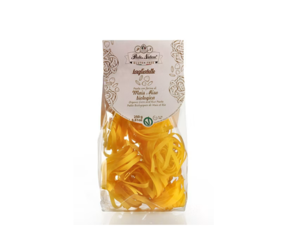 Makaron kukurydziano-ryżowy tagliatelle bezglutenowy bio 250 g- Pasta Natura