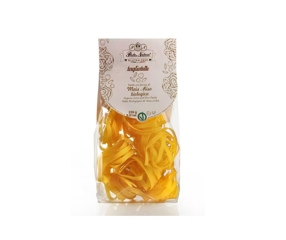 Makaron kukurydziano-ryżowy tagliatelle bezglutenowy bio 250 g- Pasta Natura