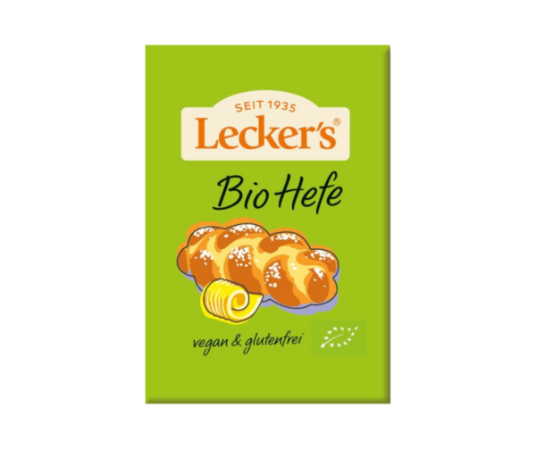 Drożdże suche bezglutenowe BIO 9 g- Lecker's