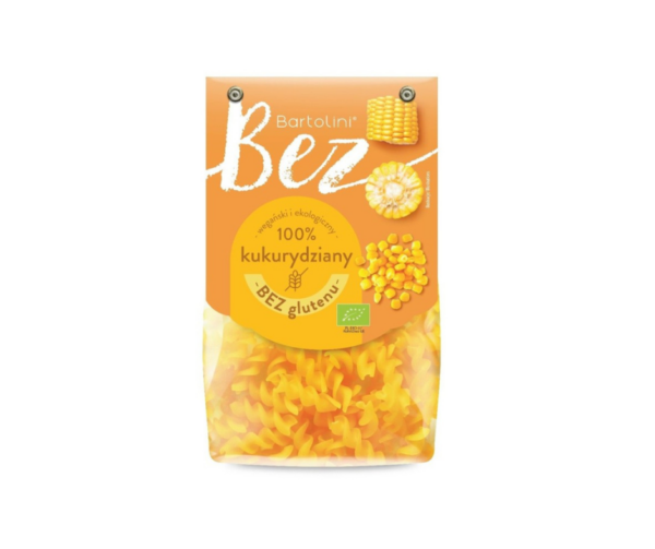 Makaron Bezgutenowy kukurydziany, świderek, Eko, 250g- Bartolini