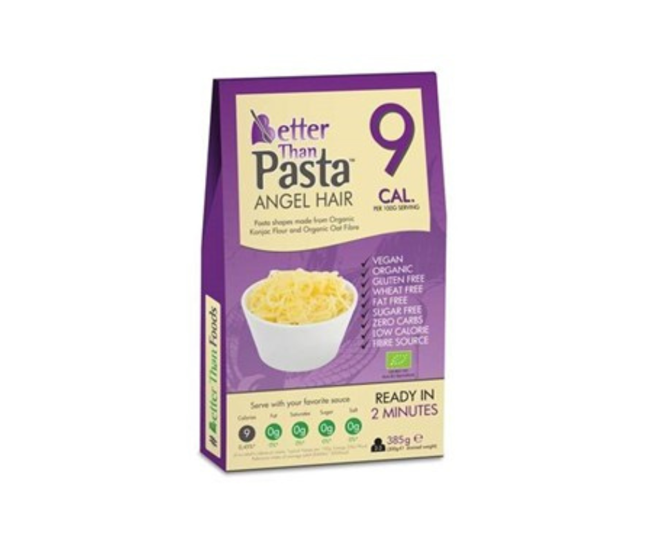 Makaron Konjac ANGEL HAIR bezglutenowy bio 385g (300g) - Better Than Foods