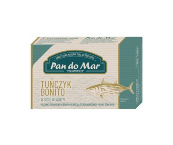 Tuńczyk bonito w sosie własnym 120 g (90g )- Pan Do Mar