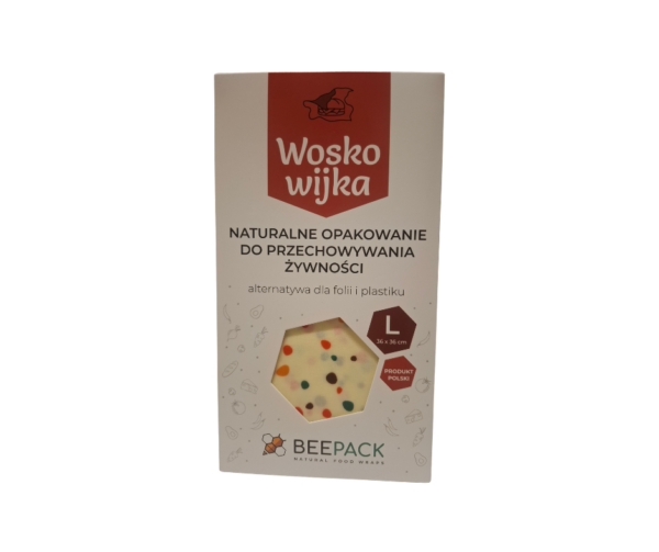 Woskowijka L (large size) KOLOROWE KROPKI 36x36 cm -Beepack