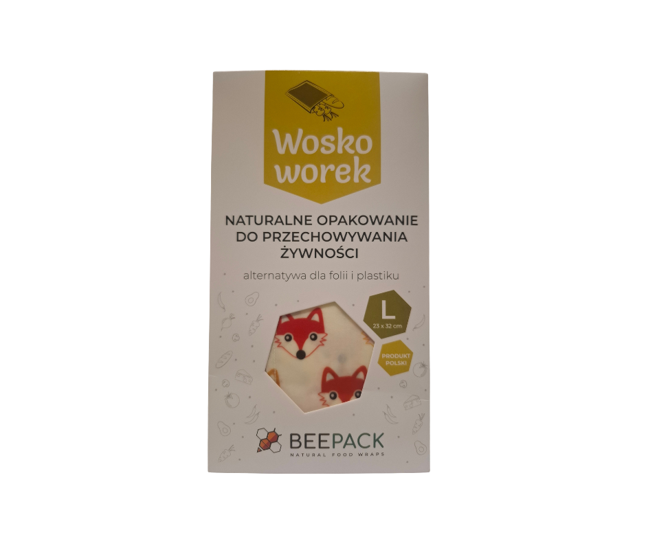 WOSKOWOREK L (large size) LISKI 23x32 cm -Beepack