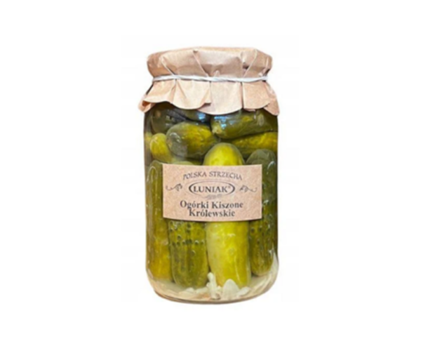 Ogórki kiszone królewskie 870 g (520g)- Luniak