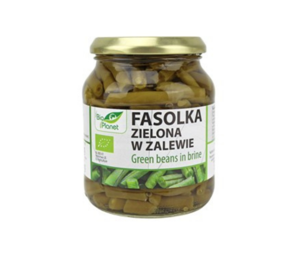 Fasolka zielona w zalewie bio 340 g (185 g) (SŁOIK) - Bio Planet