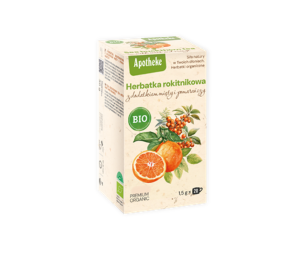 Herbatka rokitnikowa z miętą i pomarańczą bio (20 x 1,5 g) 30g- Apotheke