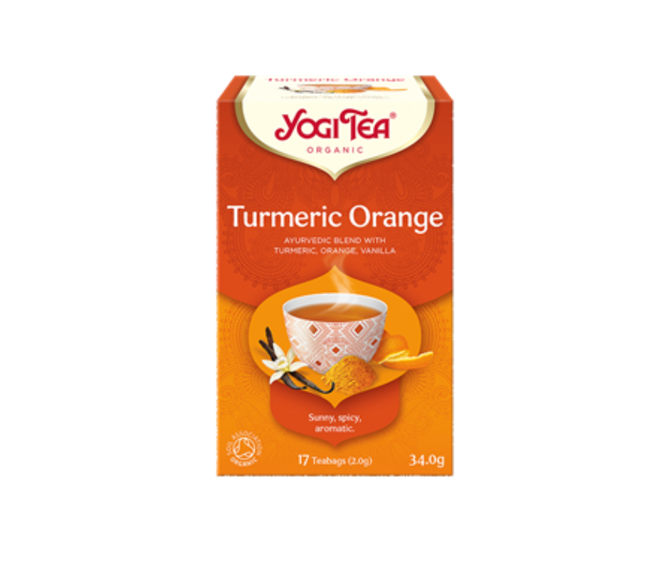 Herbatka kurkuma pomarańcza (TURMERIC ORANGE) Bio (17 x 2 g) 34 g - Yogi tea