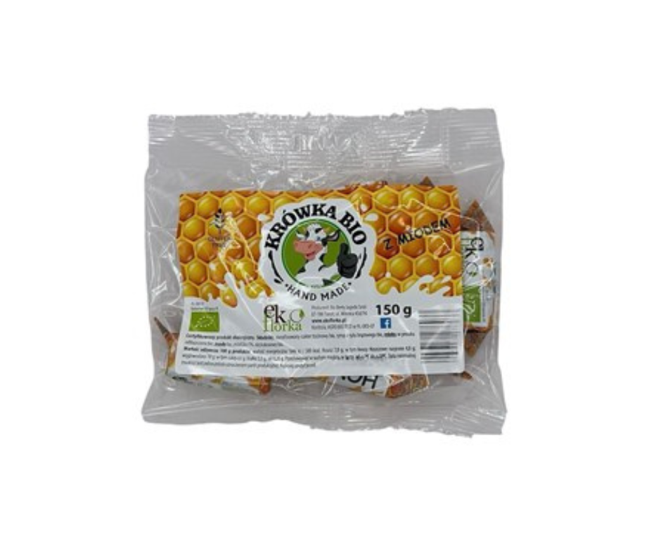 Krówki z miodem bezglutenowe bio 150 g- Ekoflorka