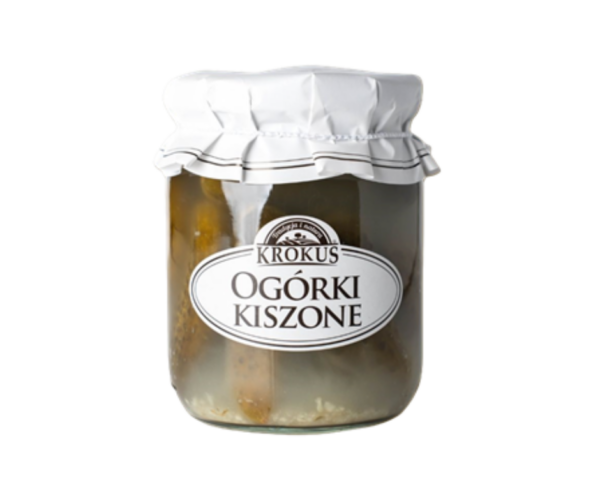 Ogórki kiszone bezglutenowe 480 g (280g) -Krokus
