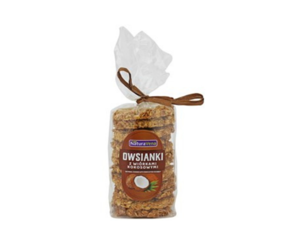 Ciastka owsianki z wiórkami kokosowym 175g - Naturavena