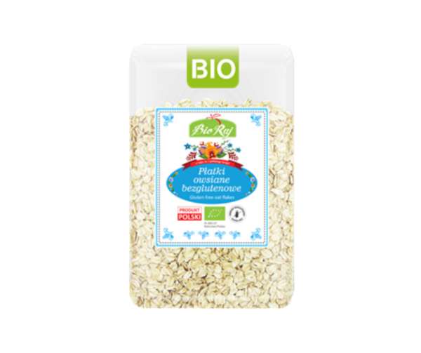 Płatki owsiane bezglutenowe bio (Polska) 1 kg- Bio Raj