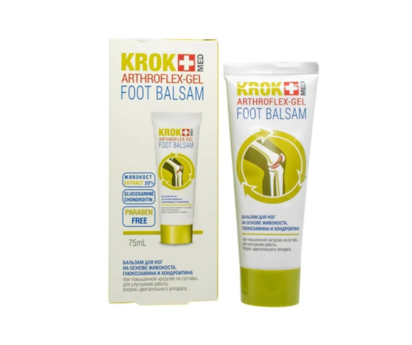 KrokMed Arthoflex Żel na Stawy i Kolana – Żywokost, Glukozamina, Chondroityna 75 ml