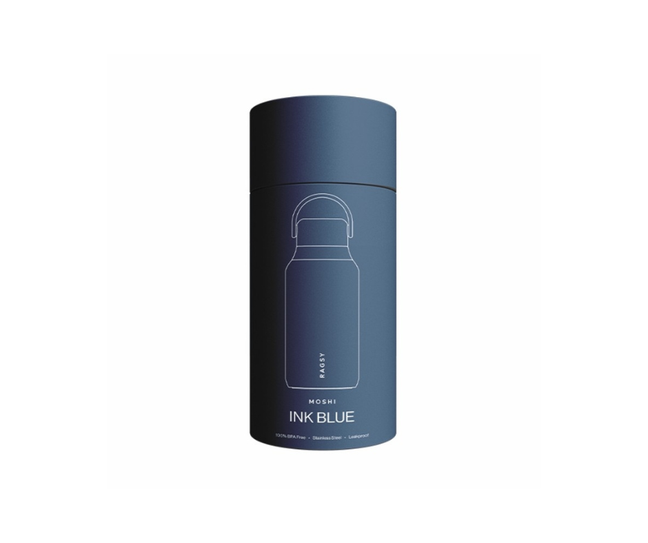 Butelka termiczna z ceramicznym wnętrzem, MOSHI - Ink Blue, 350 ml, Ragsy - obrazek 2