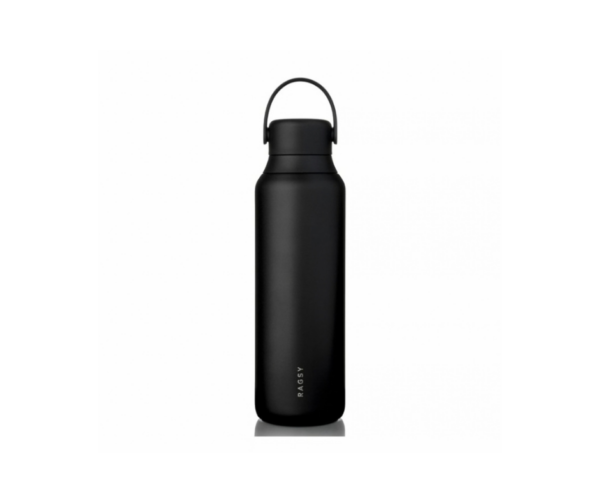 Butelka termiczna z ceramicznym wnętrzem, MOSHI - Black, 600 ml, Ragsy