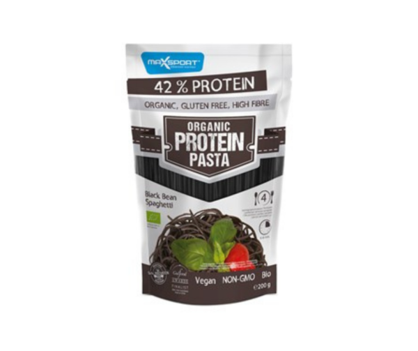 Makaron proteinowy (z fasoli czarnej) spaghetti bezglutenowy bio 200g- Maxsport